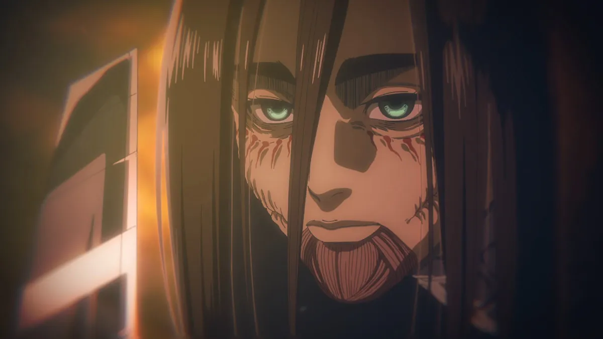 Eren as the Founding Titan in Attack on Titan